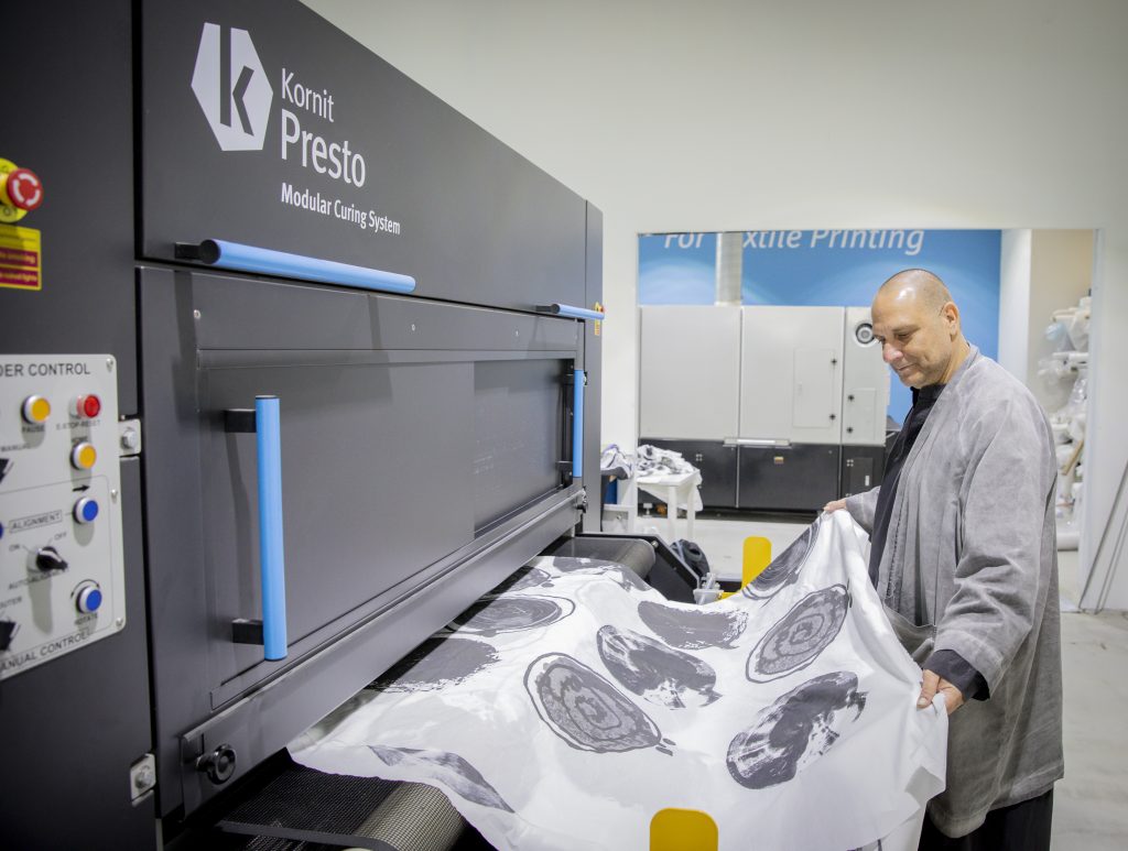 Sasson Kedem uses Kornit technology to create custom fabrics for fashion design.