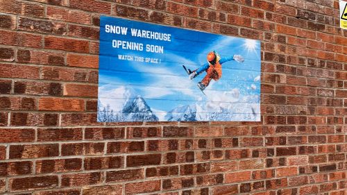 How to apply media to bricks for wall and floor graphics.