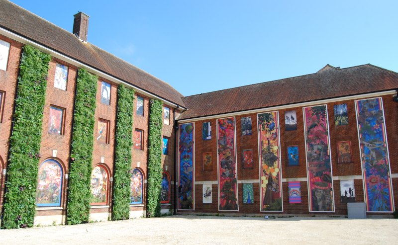 Embrace Building Wraps worked with Sandhurst Block in Hampshire, UK, to produce what is thought to be the UK’s largest outdoor art installation.