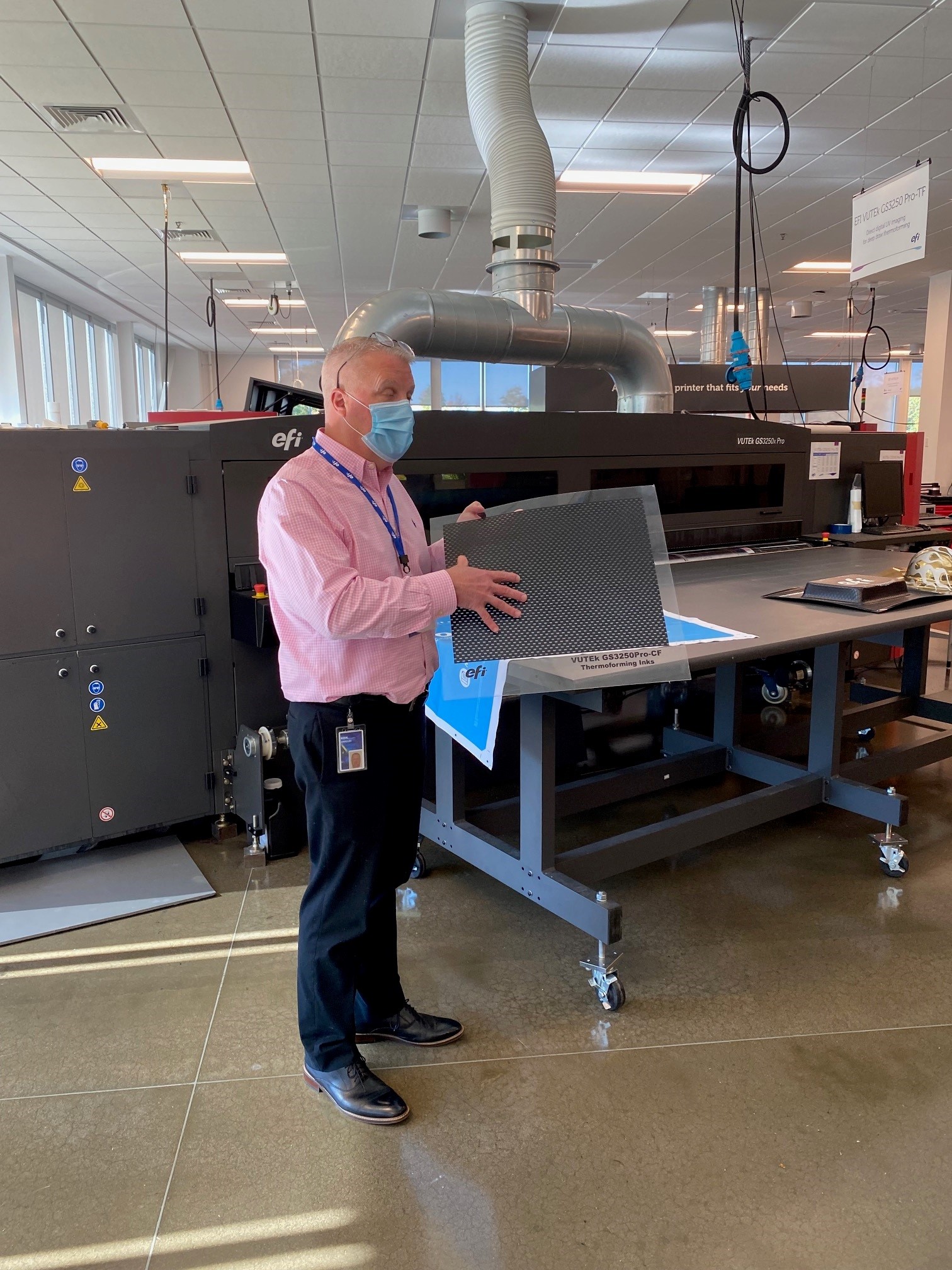 Ken Hanulec gives a tour at the EFI open house