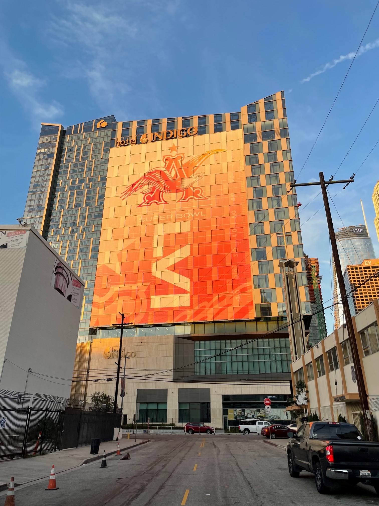 Super Bowl 56 Building Wrap