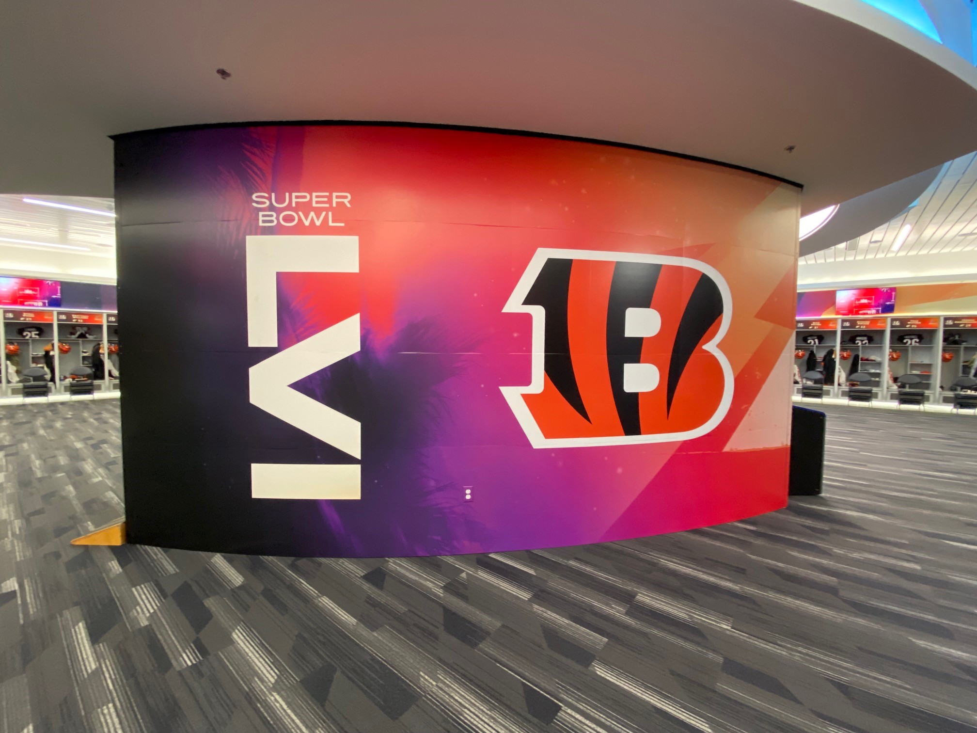 Super Bowl 56 Bengals Locker Room