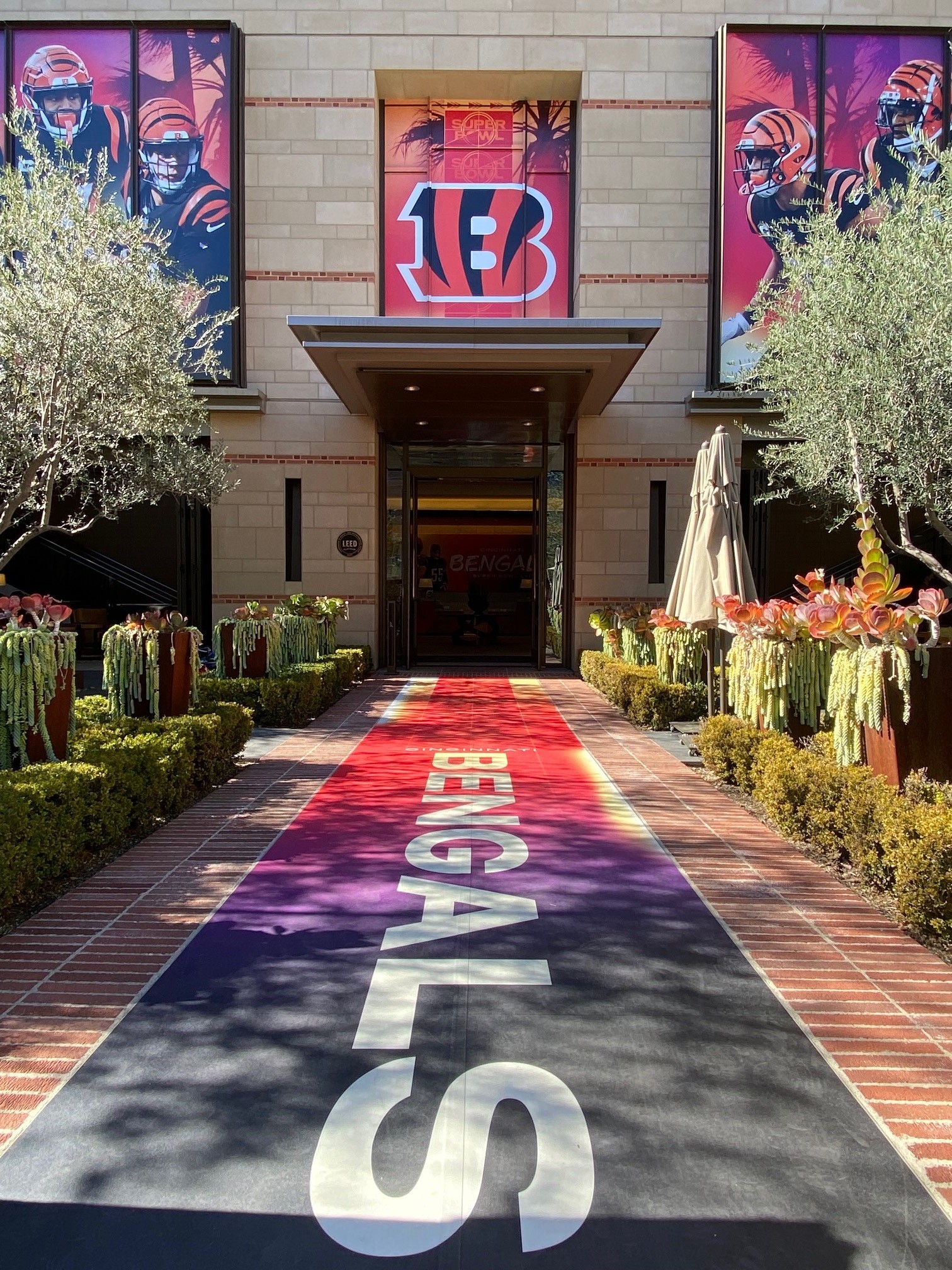 Super Bowl 56 Bengals Team Hotel